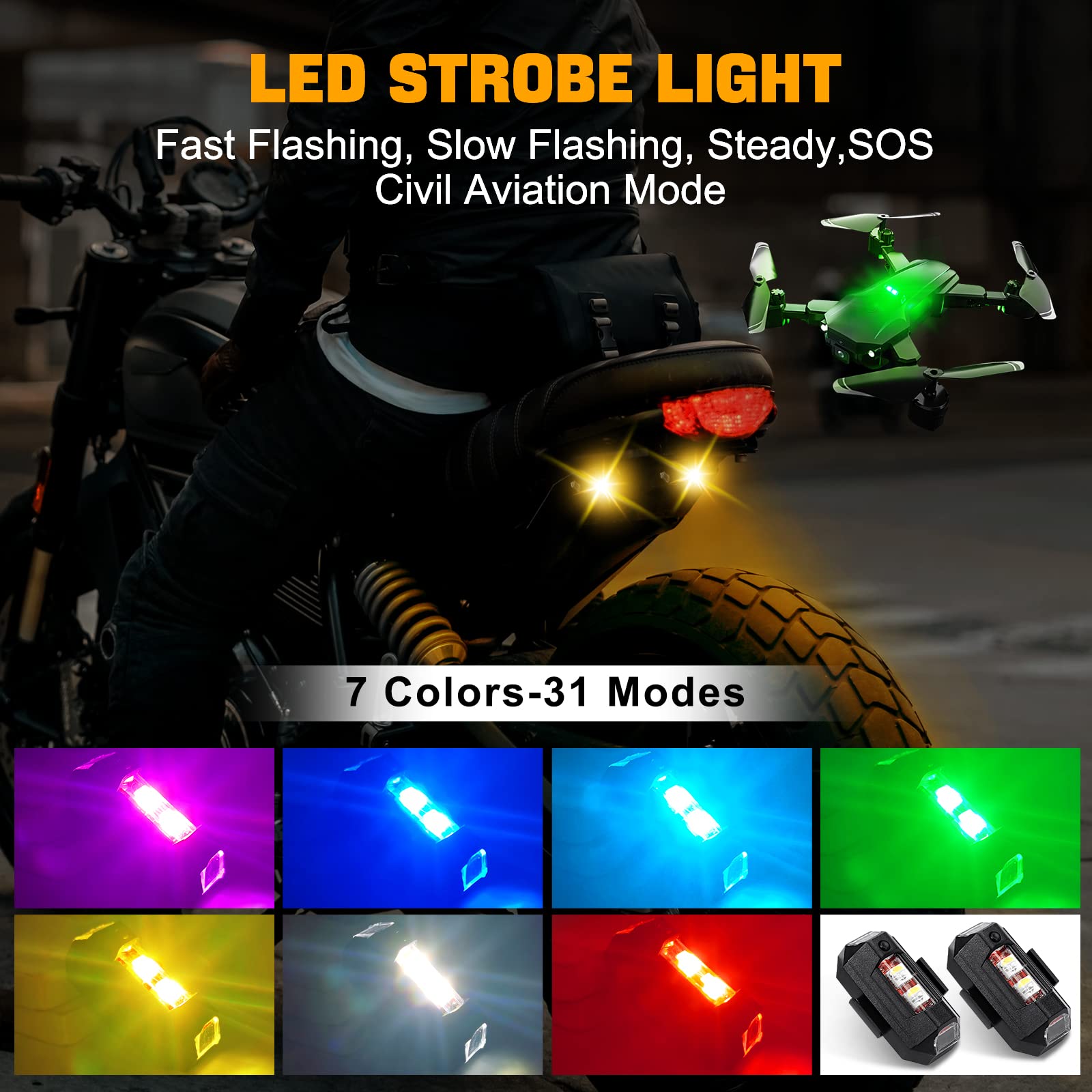 Motorcycle Lights Drone Strobe - Drone Strobe Light recensione e prezzo