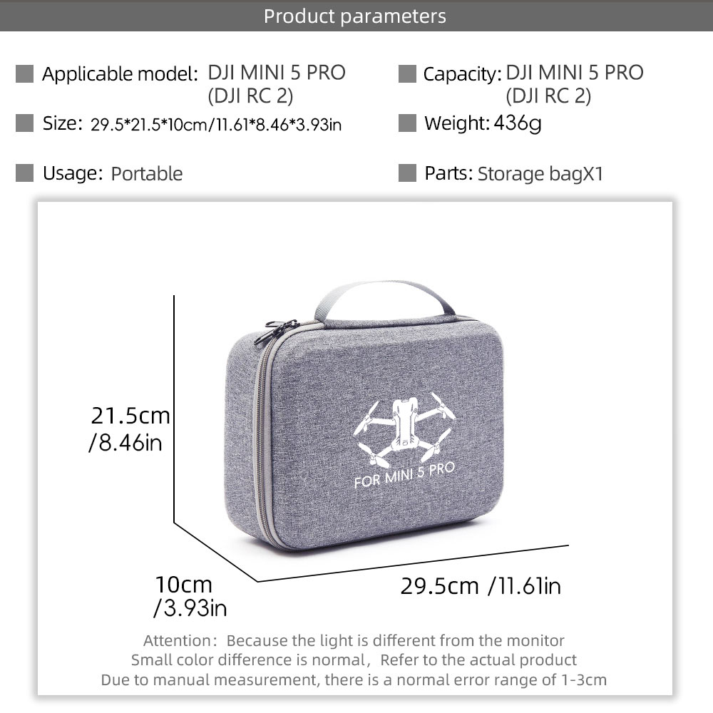 Storage Carry Case for DJI Min - Drone Controller Hood recensione e prezzo