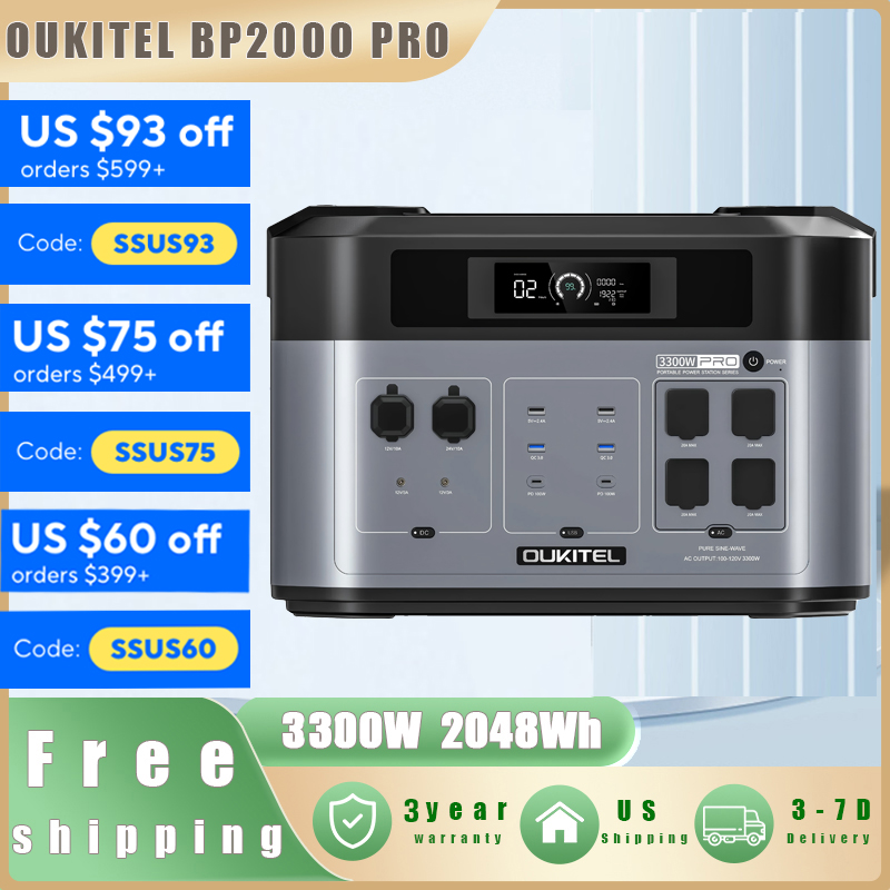 OUKITEL BP2000 PRO Portable Po - Drone Solar Charger recensione e prezzo