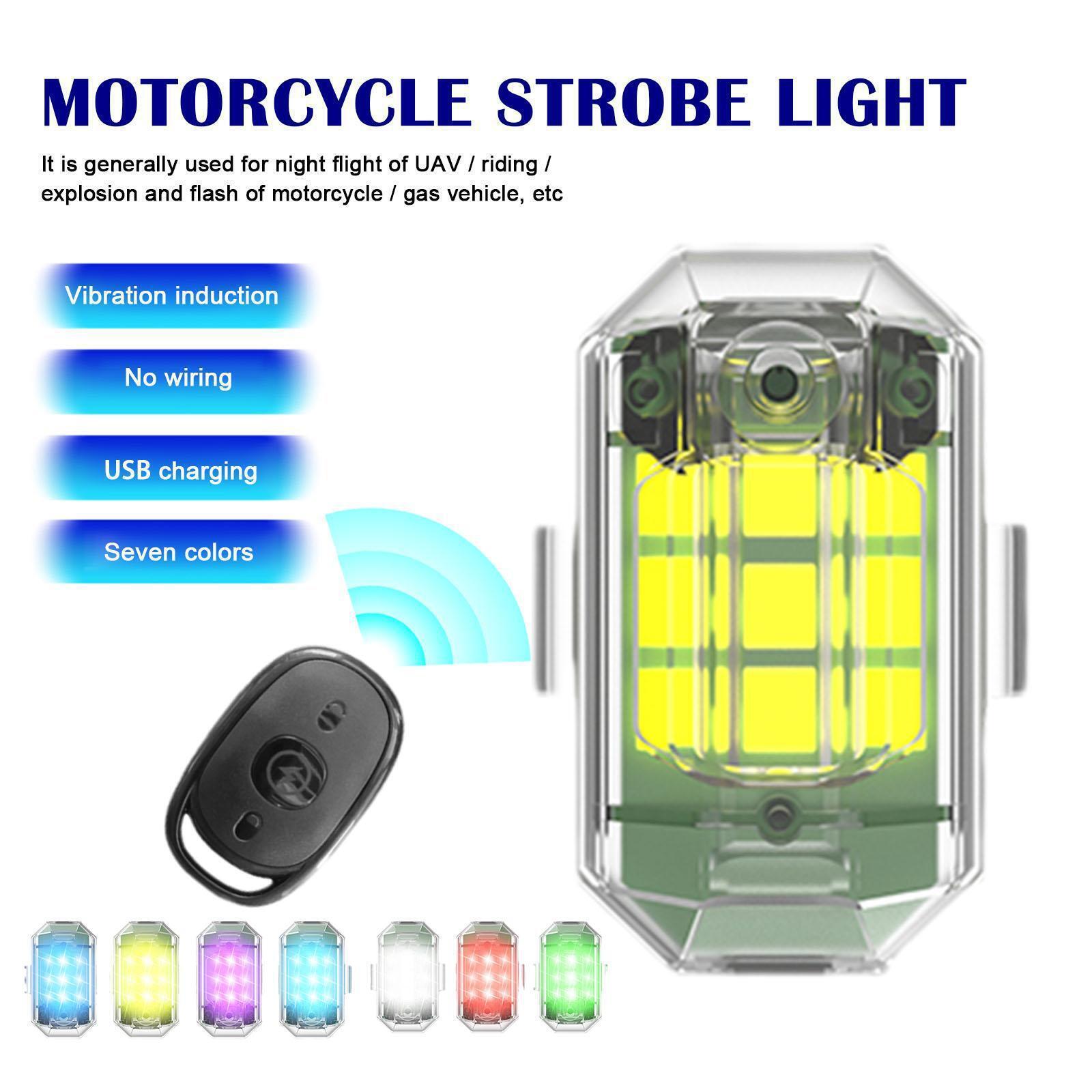 1/2/4Pc Remote Motorcycle Ligh - Drone Strobe Light recensione e prezzo