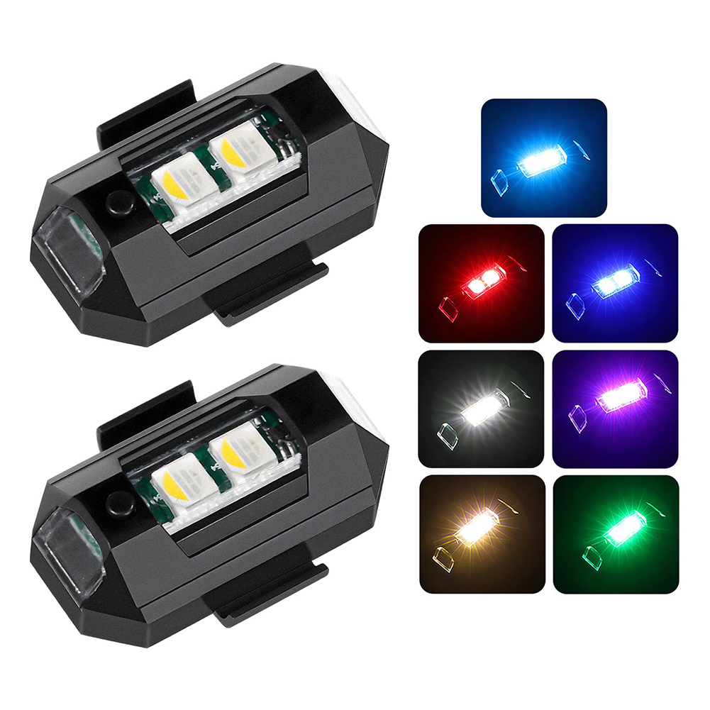 2PCS Mini LED Strobe Lights De - Drone Strobe Light recensione e prezzo